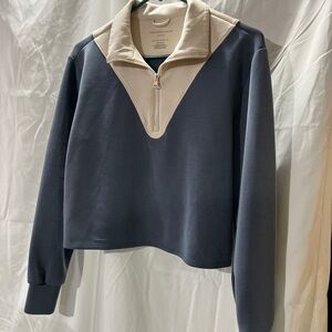 Sincerely Jules Two-Tone Zip Sweatshirt